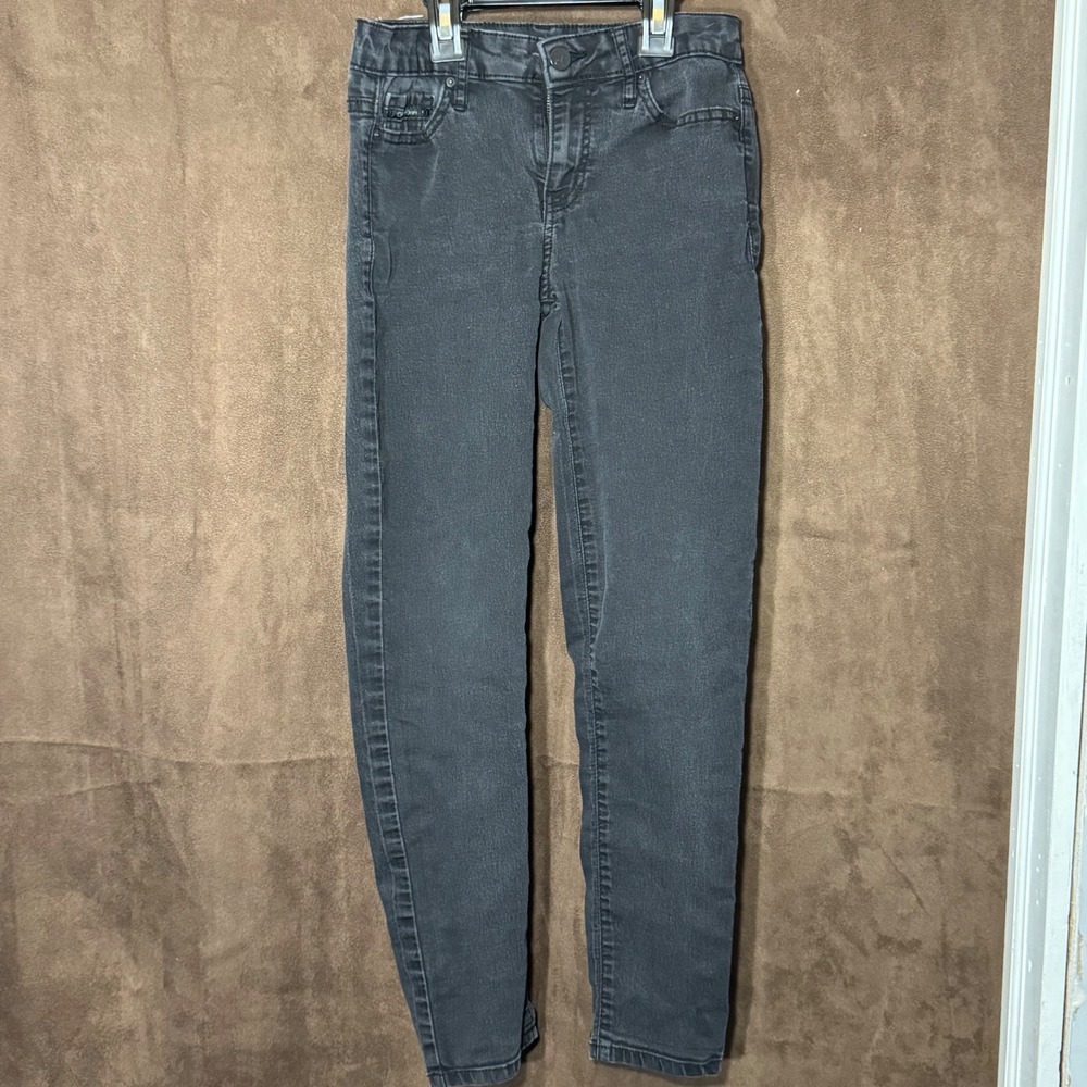 Calvin Klein Jeans Girls Ankle‎ Skinny Gray Wash Denim Pants Size 27